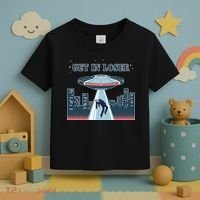 Get In Loser Anti Joe Biden UFO Abduction Toddler T-Shirt thumb 3