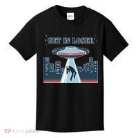 Get In Loser Anti Joe Biden UFO Abduction Kids T-Shirt thumb 0