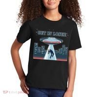 Get In Loser Anti Joe Biden UFO Abduction Kids T-Shirt thumb 2