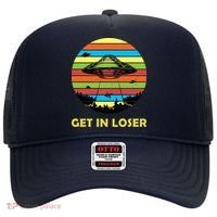 Get In Loser UFO Retro Alien Spaceship Hat thumb 0