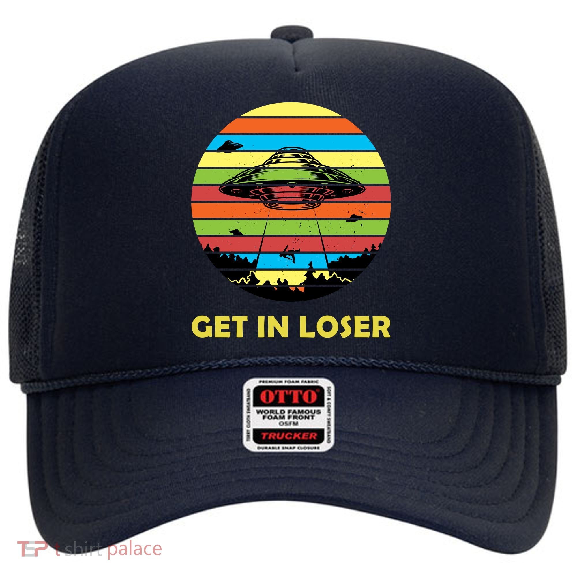 Get In Loser UFO Retro Alien Spaceship Hat