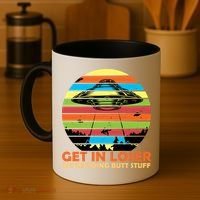 Get In Loser We're Doing Butt Stuff Funny UFO Coffee Mug thumb 4