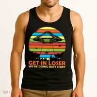 Get In Loser We're Doing Butt Stuff Funny UFO Tank Top thumb 3