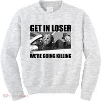 Get In Loser We're Going Killing Funny Horror Movies Kids Sweatshirt thumb 0