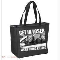 Get In Loser We're Going Killing Funny Horror Movies Tote Bag thumb 2