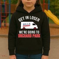 Get In Loser We're Going To Orchard Park Kids Hoodie thumb 3