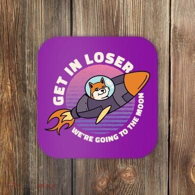 Get In Loser We're Going To The Moon Coaster