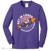 Get In Loser We're Going To The Moon Kids Long Sleeve Shirt thumb 0