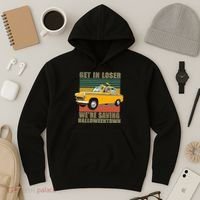 Get In Losers We're Saving Halloween Town Hoodie thumb 3