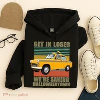 Get In Losers We're Saving Halloween Town Hoodie thumb 4