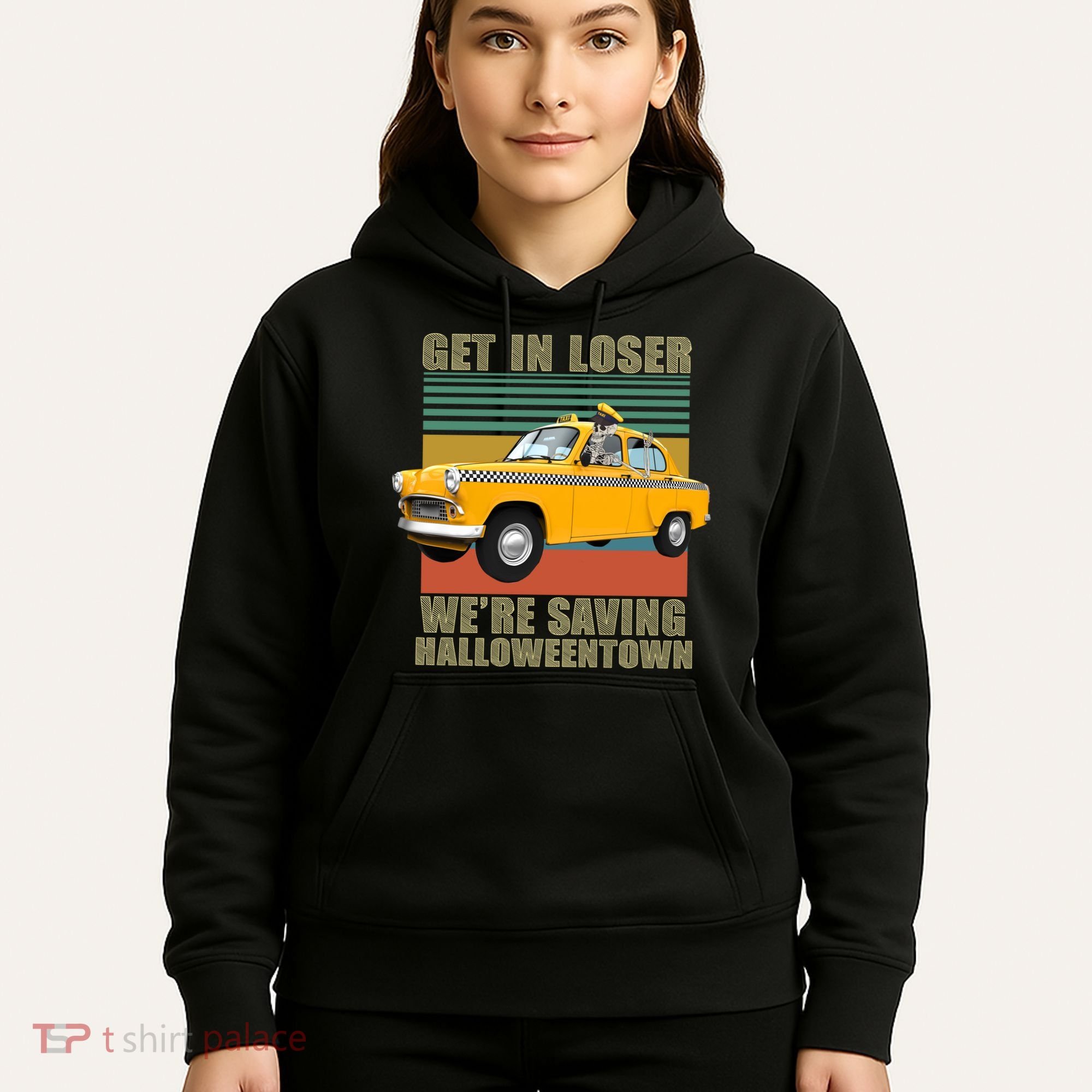 Get In Losers We're Saving Halloween Town Hoodie