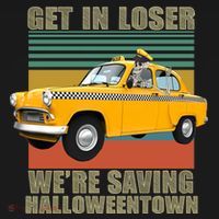Get In Losers We're Saving Halloween Town Bucket Hat thumb 4