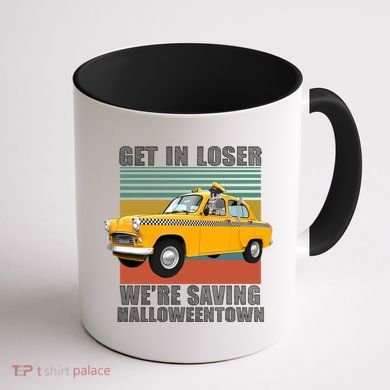 Get In Losers We're Saving Halloween Town Coffee Mug back