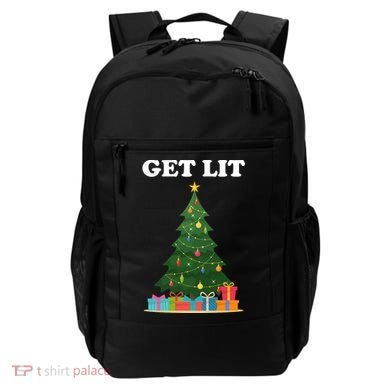 Get Lit Funny Christmas Backpack