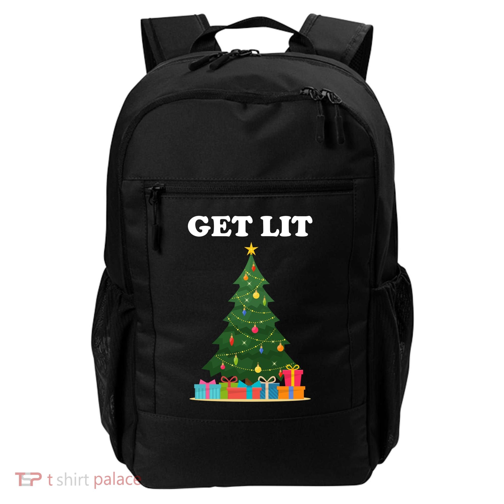 Get Lit Funny Christmas Backpack