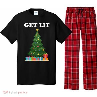 Get Lit Funny Christmas Pajama Set