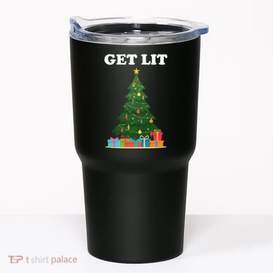 Get Lit Funny Christmas Tumbler