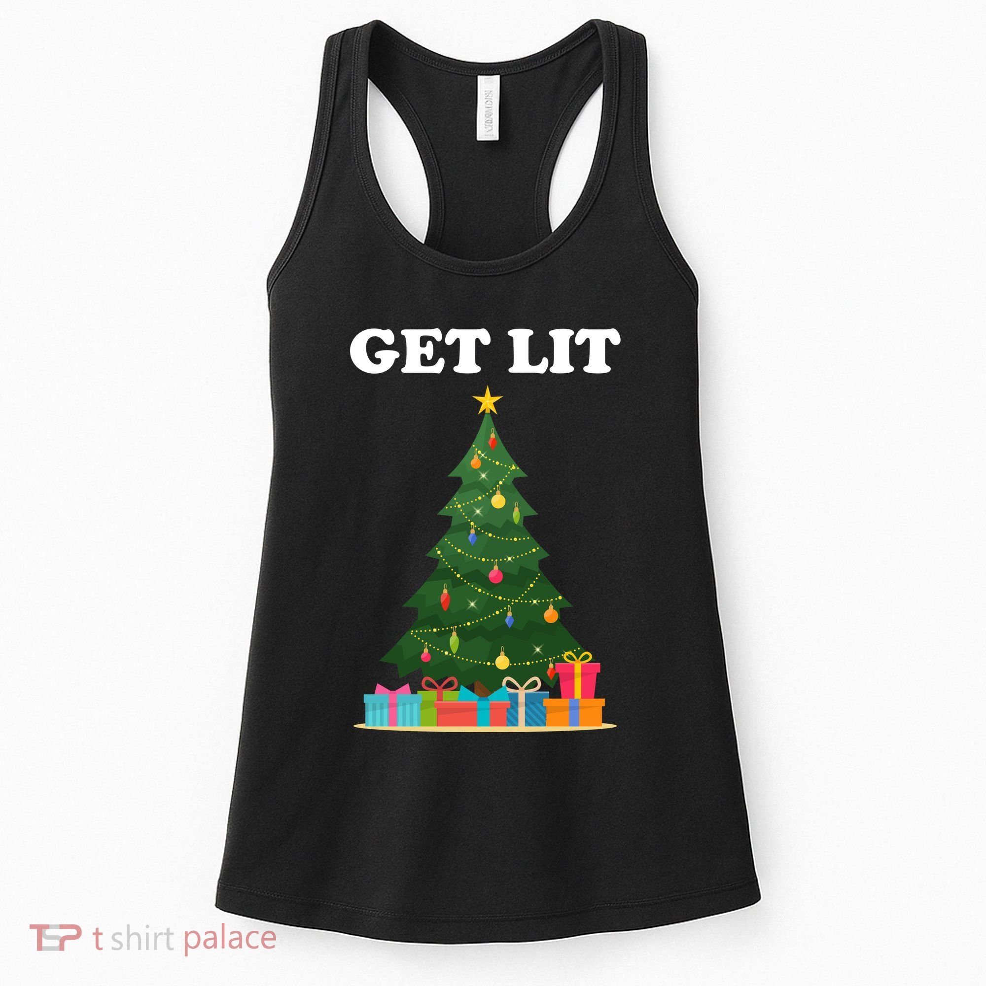 Get Lit Funny Christmas Women's Tank Top