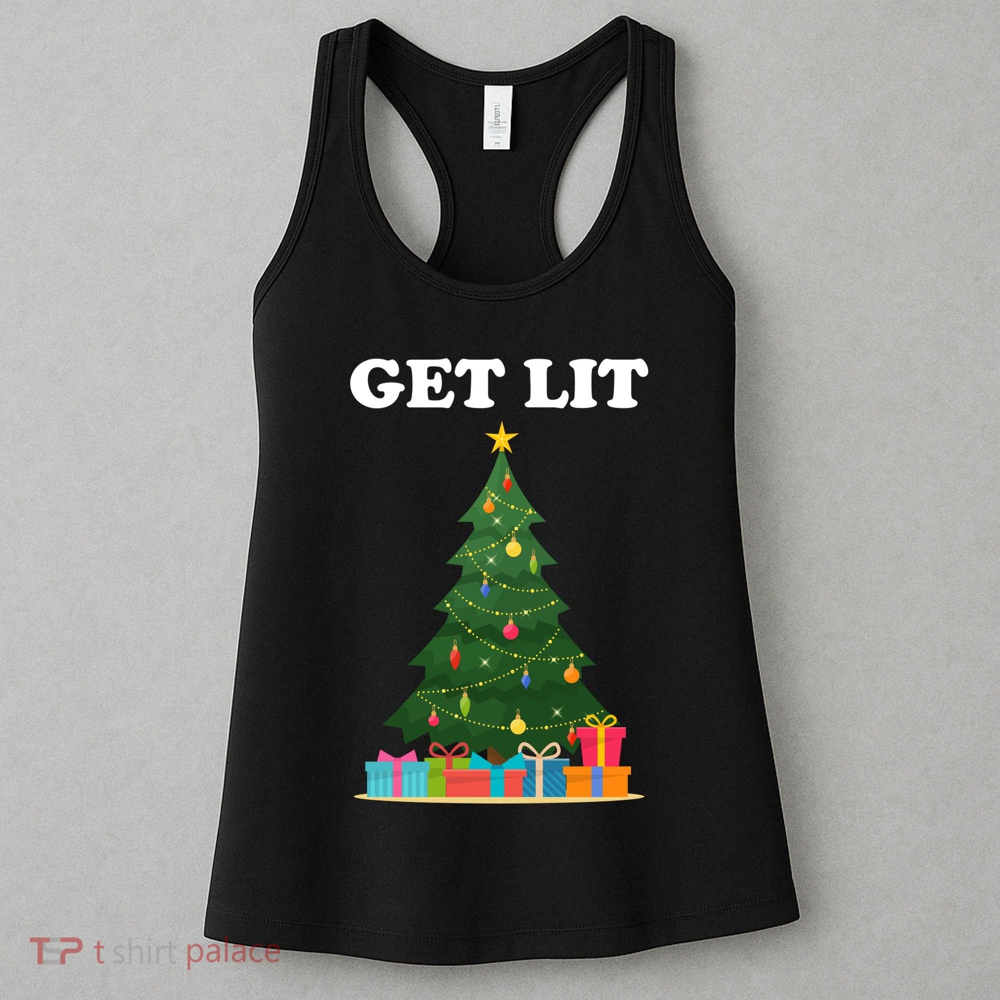Get Lit Funny Christmas Women's Tank Top