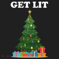 Get Lit Funny Christmas Hat thumb 2
