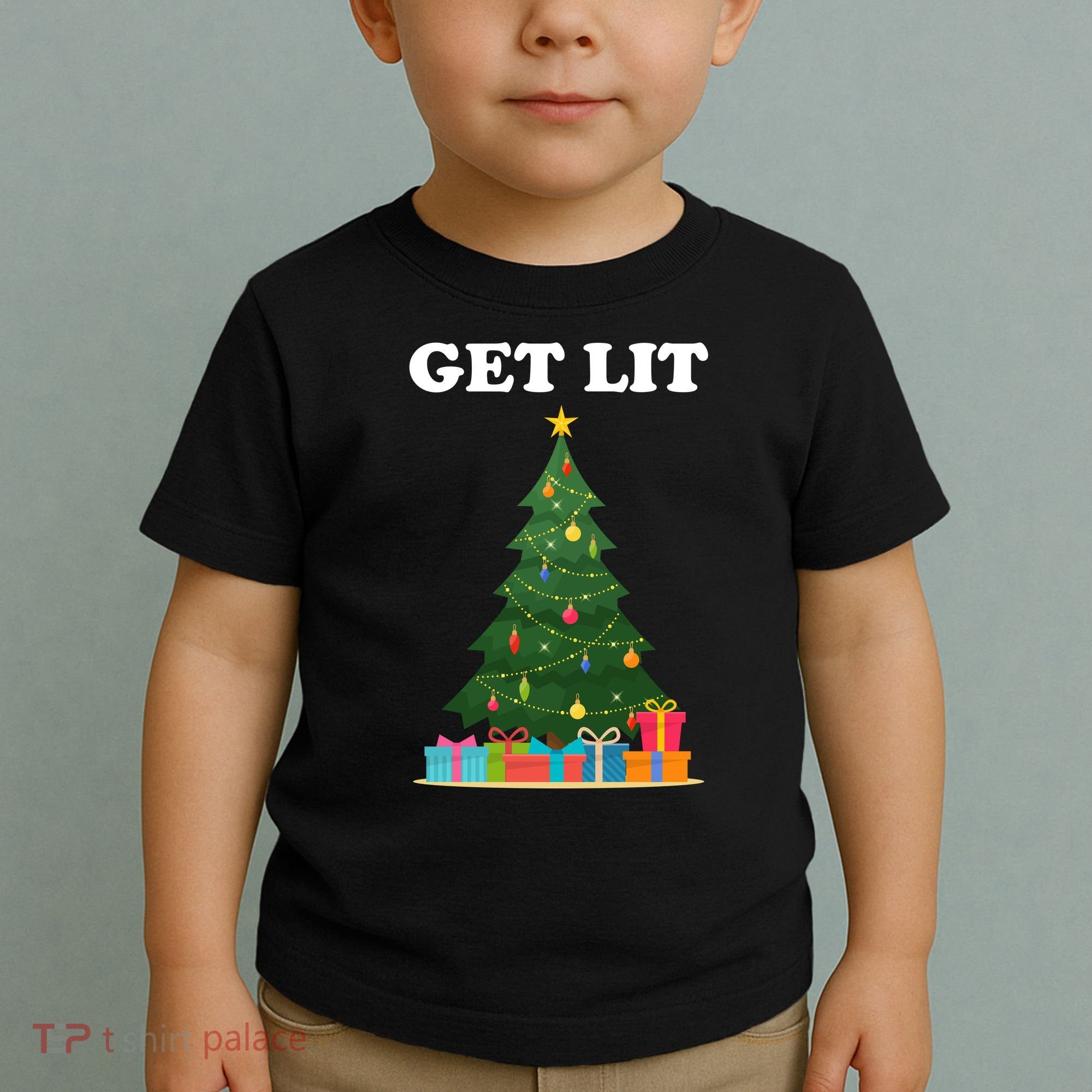 Get Lit Funny Christmas Toddler T-Shirt