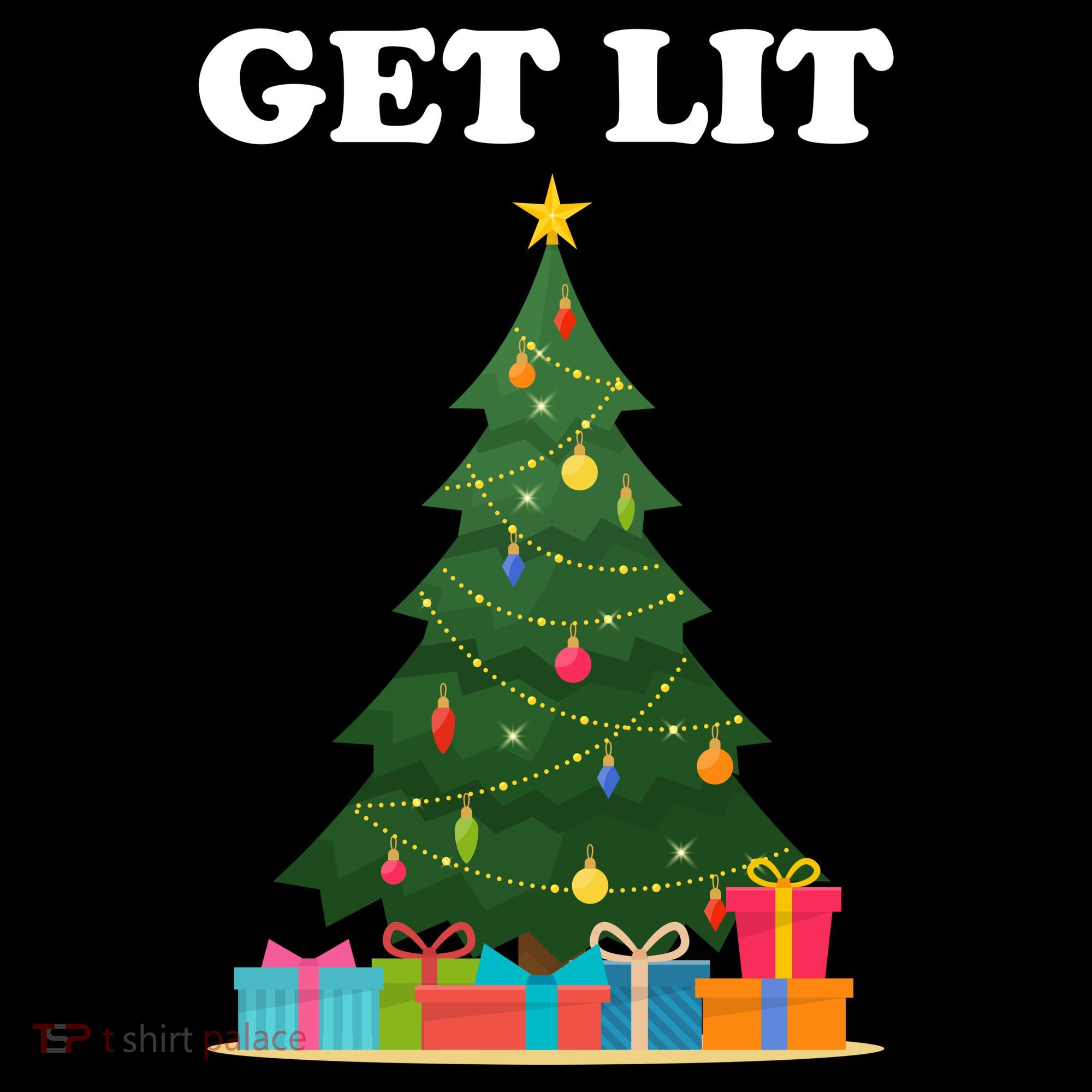 Get Lit Funny Christmas Toddler T-Shirt
