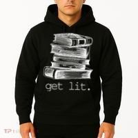 Get Lit Read Books Hoodie thumb 2