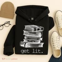Get Lit Read Books Hoodie thumb 4