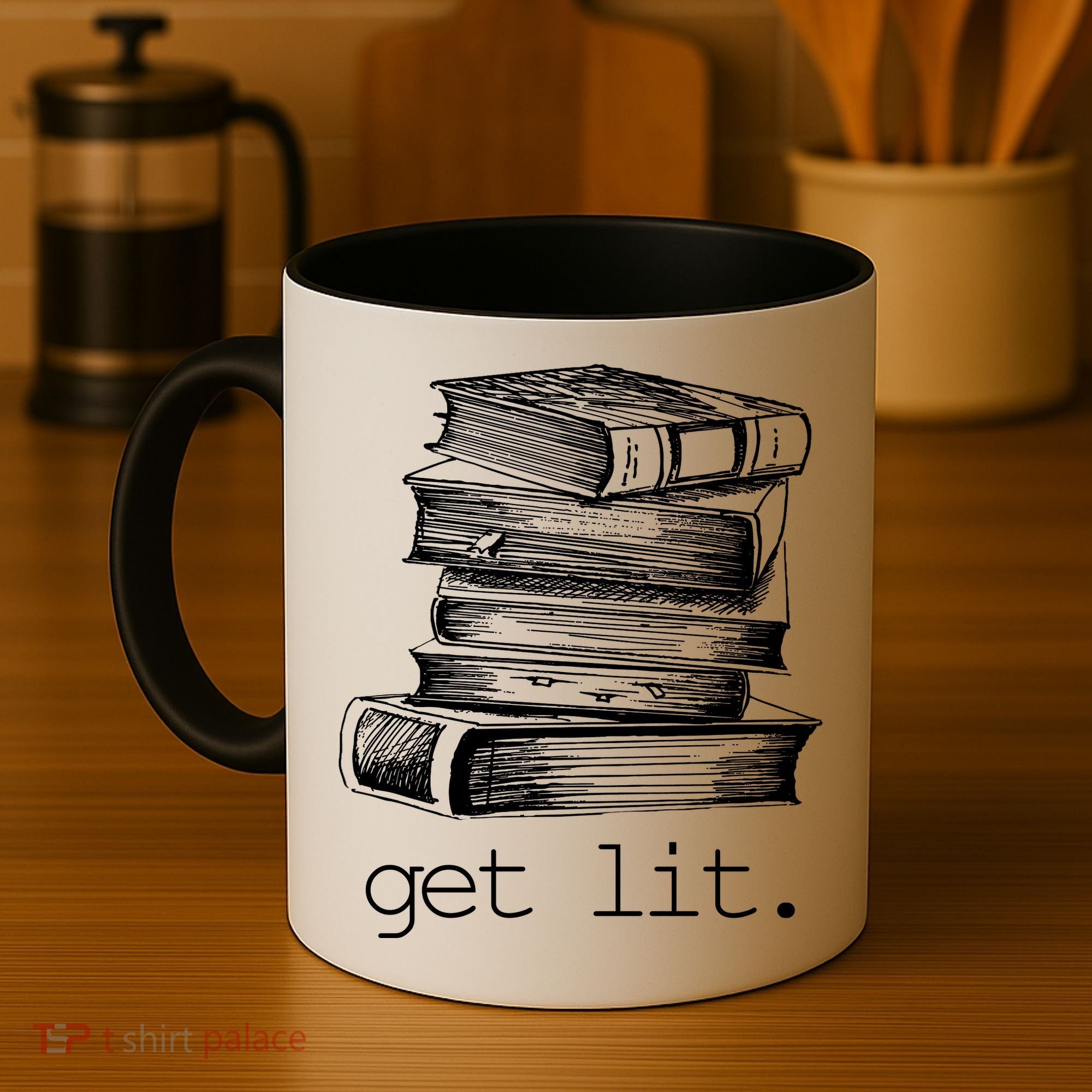Get Lit Read Books Coffee Mug