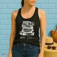 Get Lit Read Books Women's Tank Top thumb 2