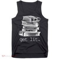 Get Lit Read Books Tank Top thumb 0