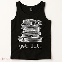 Get Lit Read Books Tank Top thumb 2