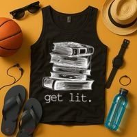 Get Lit Read Books Tank Top thumb 4