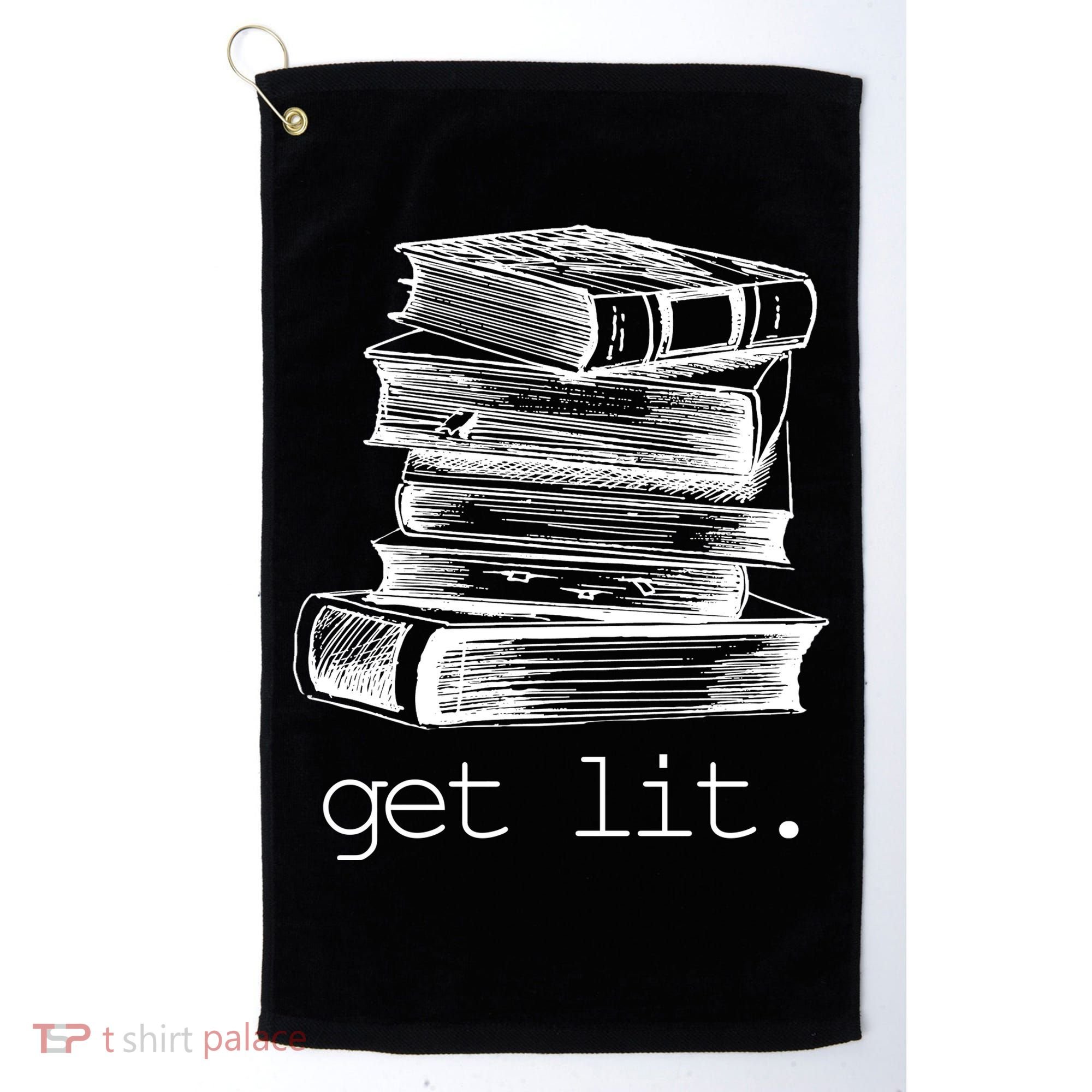Get Lit Read Books Golf Towel