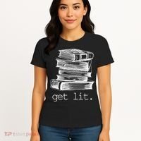 Get Lit Read Books Women's T-Shirt thumb 4