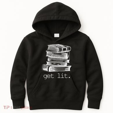 Get Lit Read Books Kids Hoodie