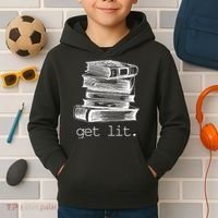 Get Lit Read Books Kids Hoodie thumb 2