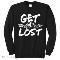 Get Lost Nature Wilderness Lover Sweatshirt thumb 0