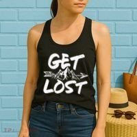 Get Lost Nature Wilderness Lover Women's Tank Top thumb 2