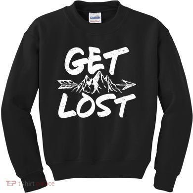 Get Lost Nature Wilderness Lover Kids Sweatshirt