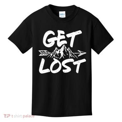 Get Lost Nature Wilderness Lover Kids T-Shirt