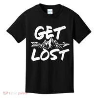 Get Lost Nature Wilderness Lover Kids T-Shirt thumb 0