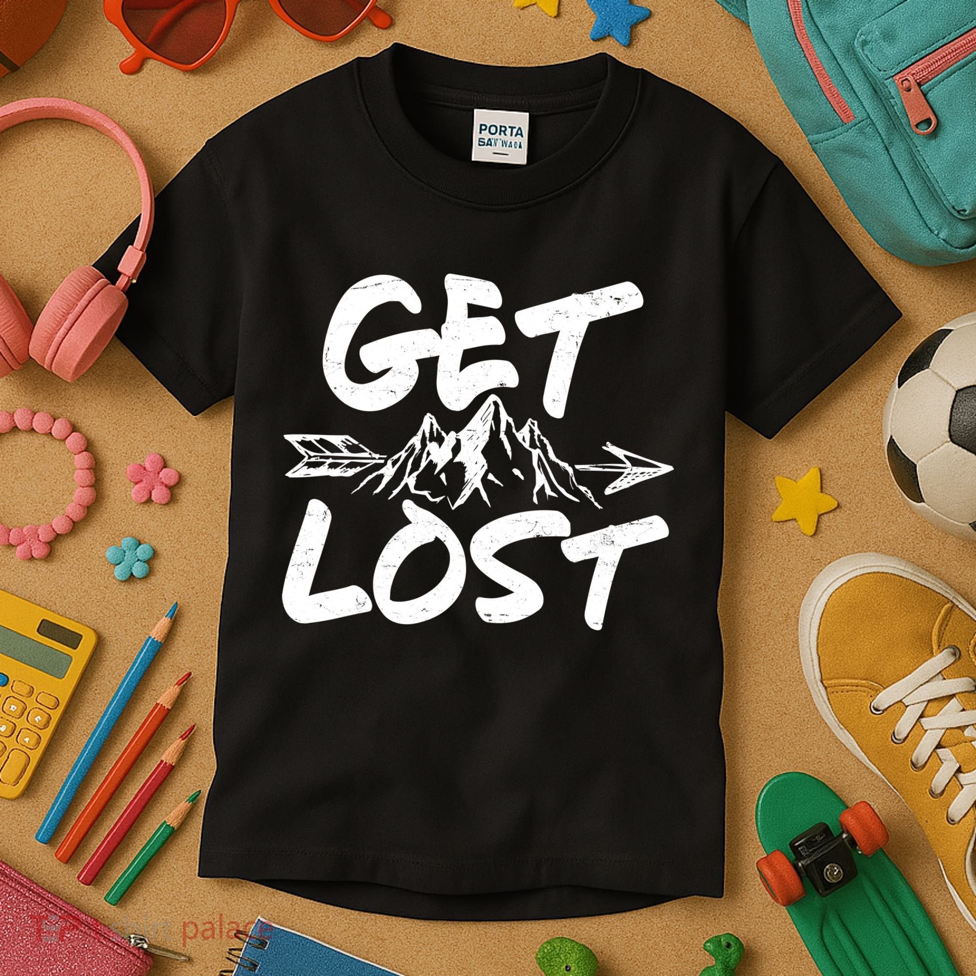 Get Lost Nature Wilderness Lover Kids T-Shirt
