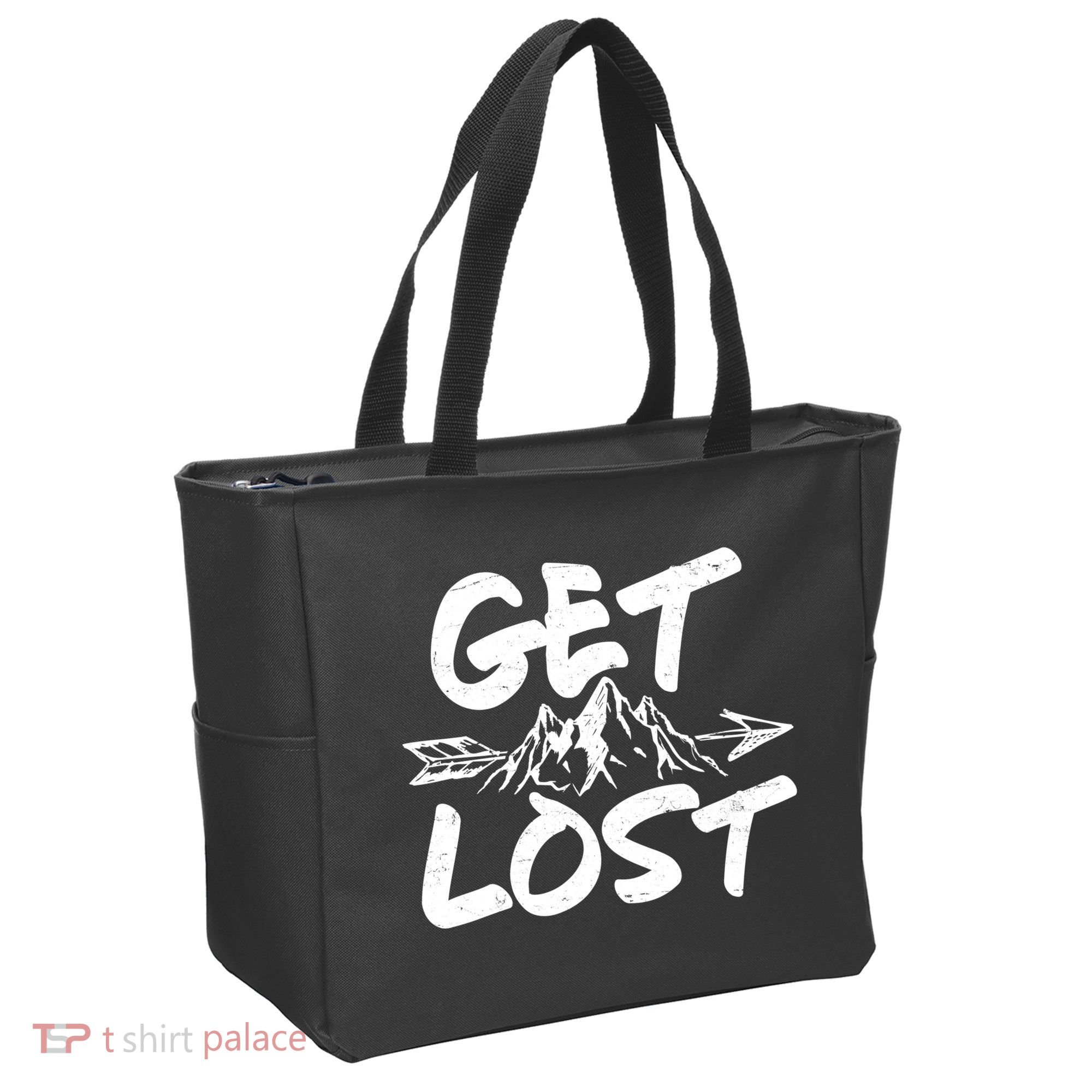 Get Lost Nature Wilderness Lover Tote Bag