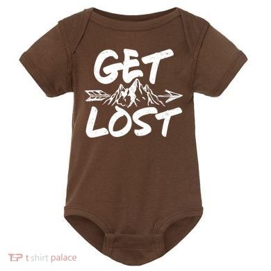 Get Lost Nature Wilderness Lover Baby Bodysuit