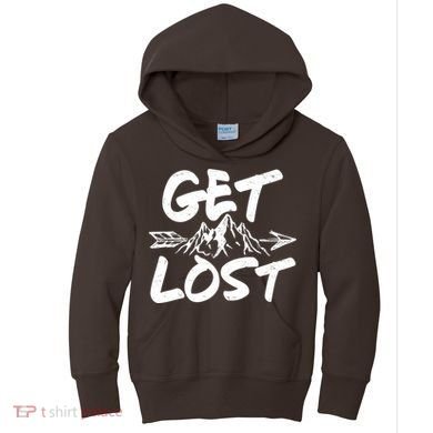 Get Lost Nature Wilderness Lover Kids Hoodie