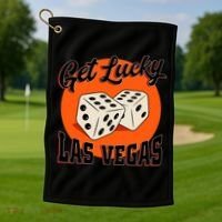 Get Lucky Las Vegas Golf Towel thumb 1