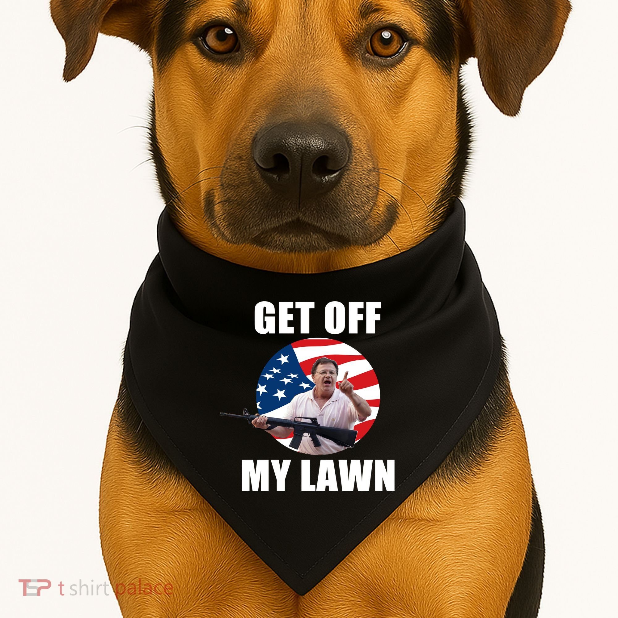 Get Off My Lawn Ken And Karen USA-Made Doggie Bandana