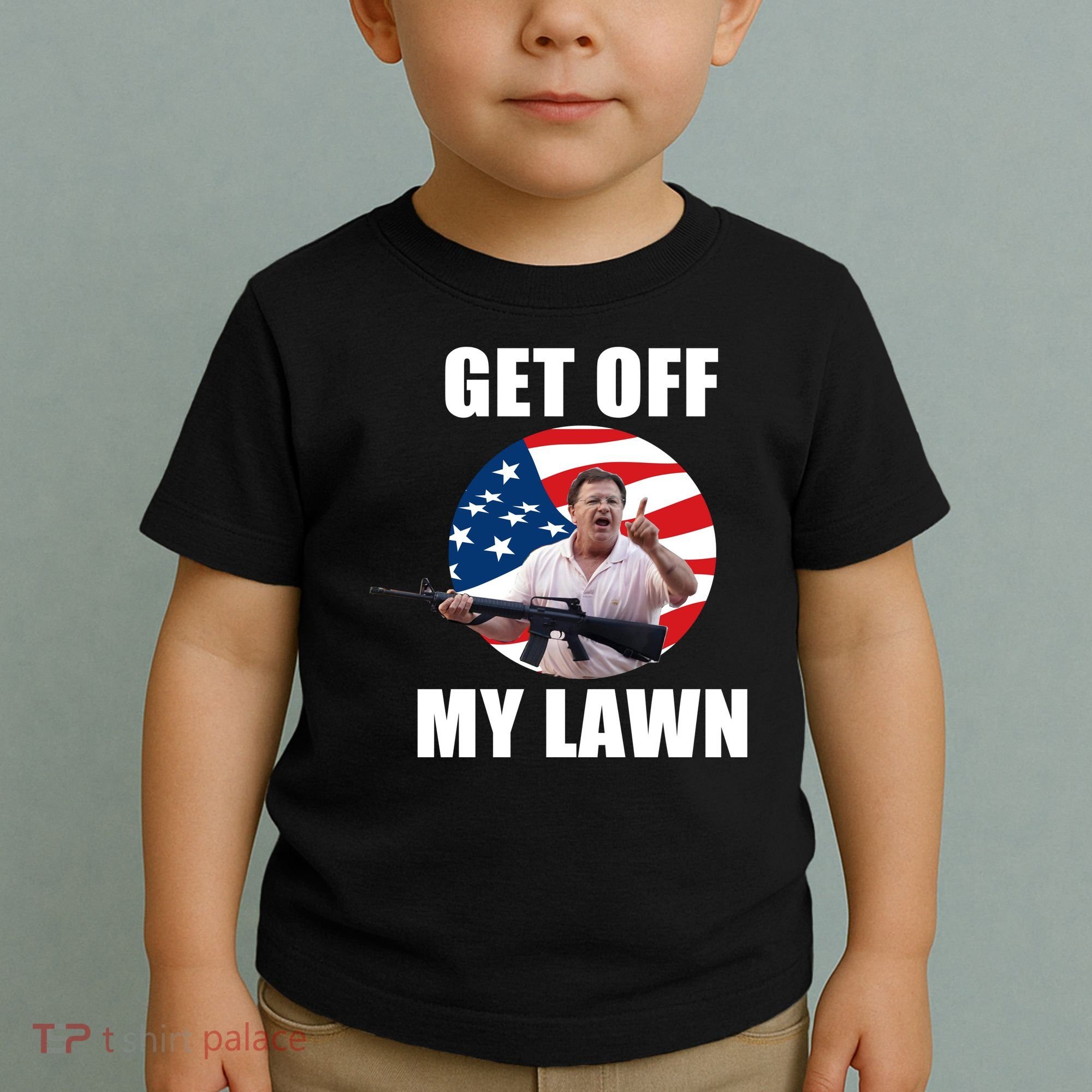 Get Off My Lawn Ken And Karen Toddler T-Shirt