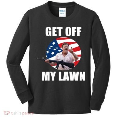 Get Off My Lawn Ken And Karen Kids Long Sleeve Shirt
